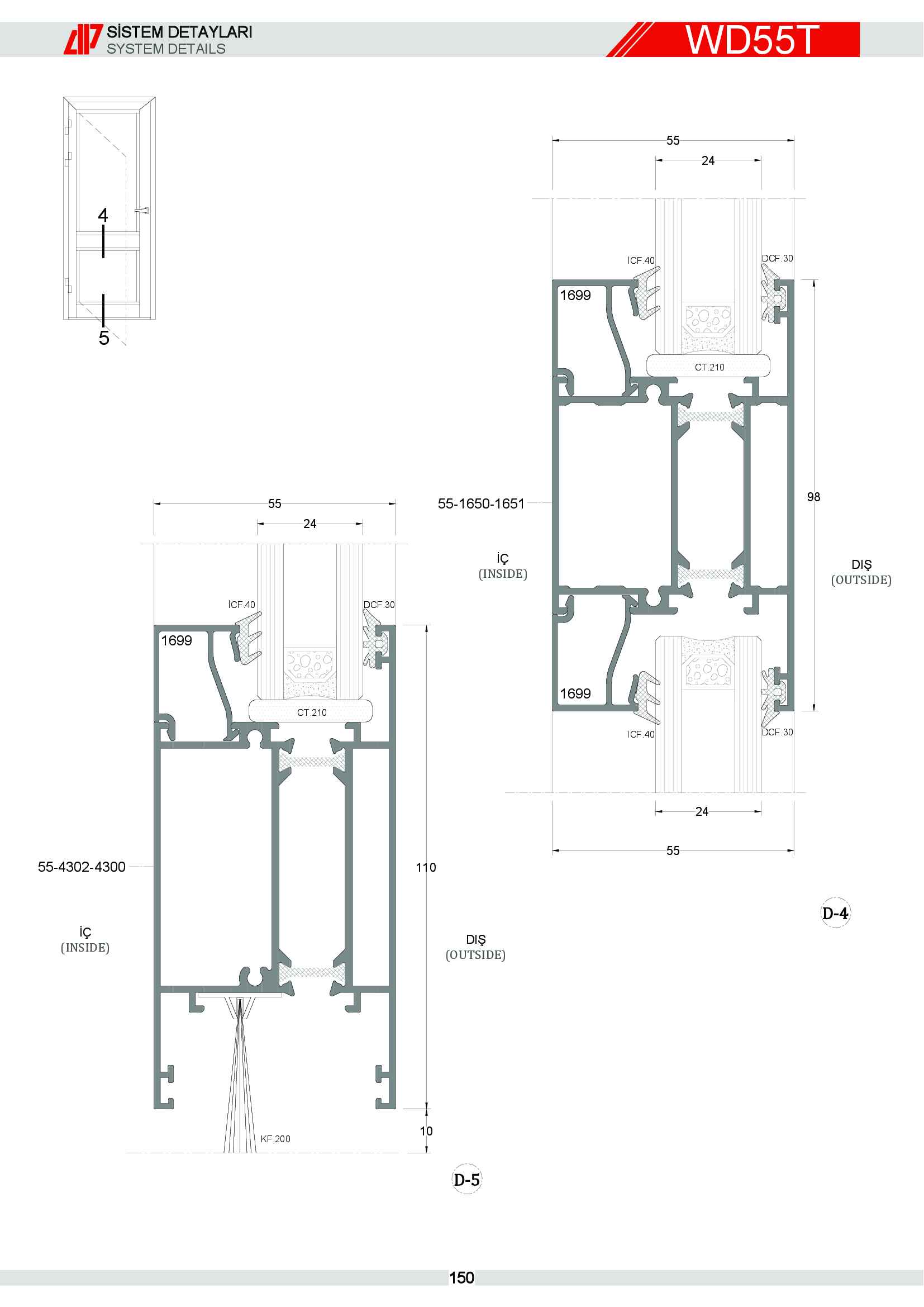 S 55 Yalıtımlı Alüminyum 83